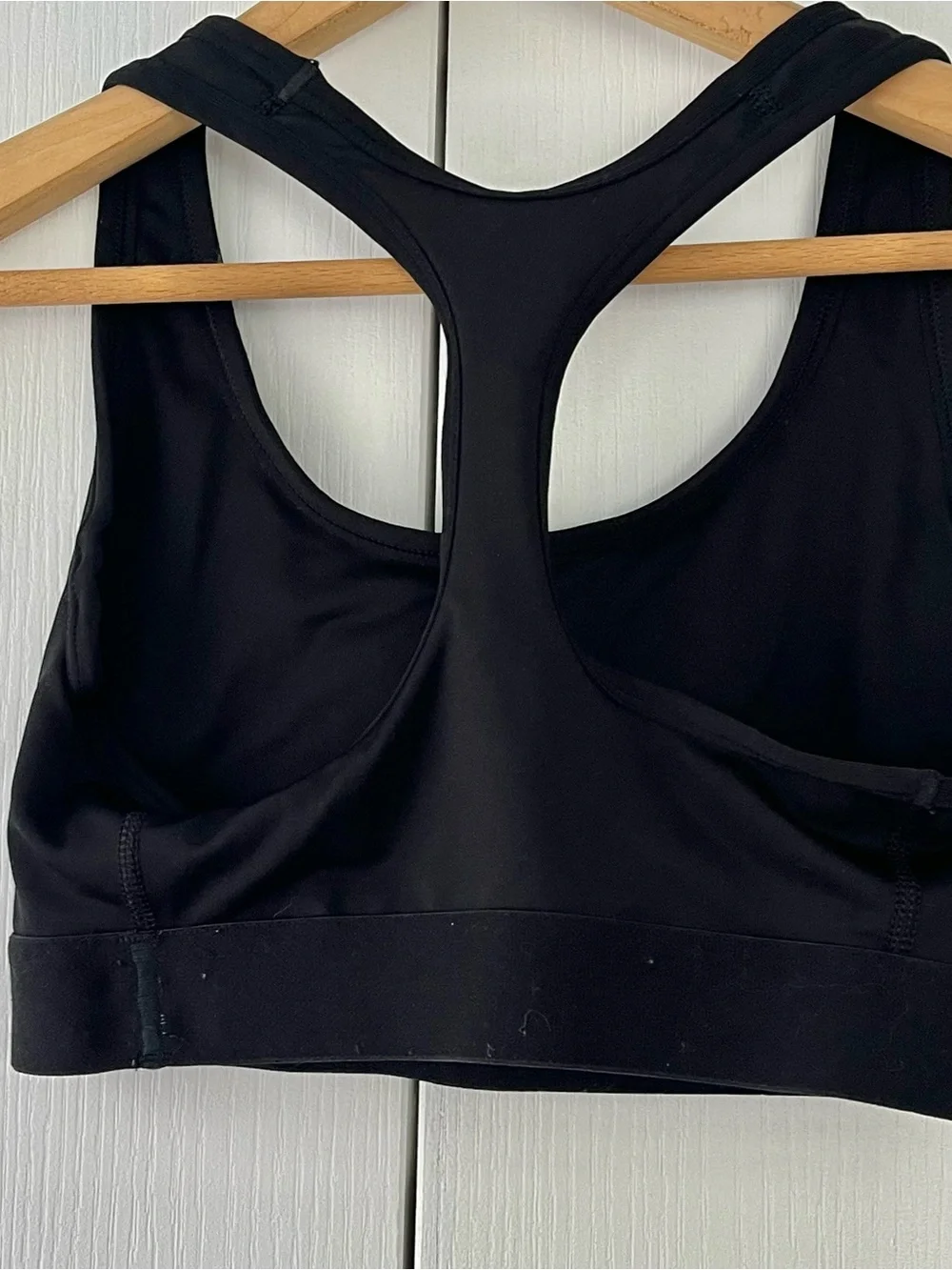 Womens sz M Champion Medium Support Black Athletic Sports Bra